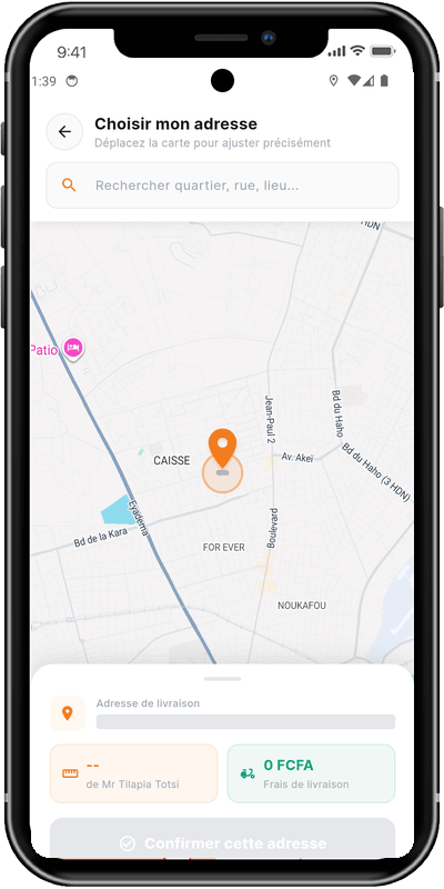 L'application SPID pendant une livraison